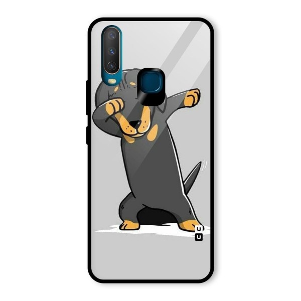 Puppy Dab Glass Back Case for Vivo Y12