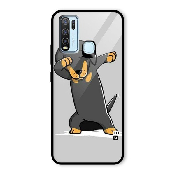 Puppy Dab Glass Back Case for Vivo Y50