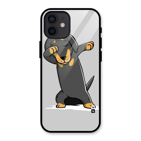 Puppy Dab Glass Back Case for iPhone 12