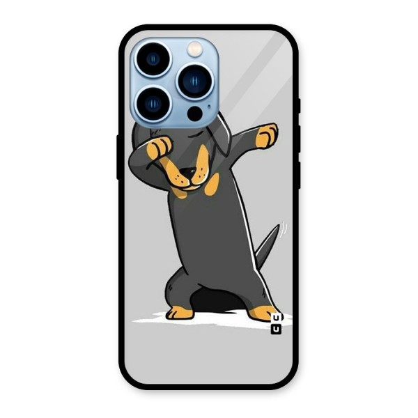 Puppy Dab Glass Back Case for iPhone 13 Pro