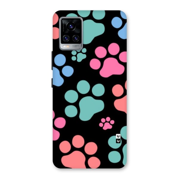 Puppy Paws Back Case for Vivo V20 Pro