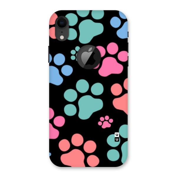 Puppy Paws Back Case for iPhone XR Logo Cut