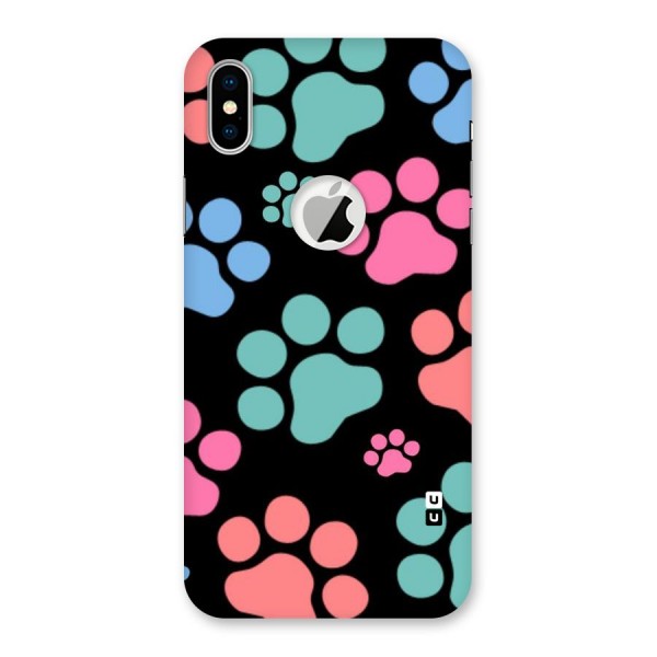 Puppy Paws Back Case for iPhone XS Logo Cut