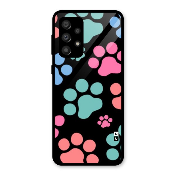 Puppy Paws Glass Back Case for Galaxy A32