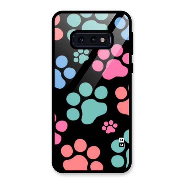 Puppy Paws Glass Back Case for Galaxy S10e