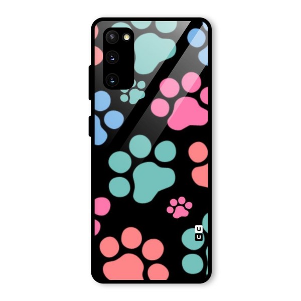 Puppy Paws Glass Back Case for Galaxy S20 FE