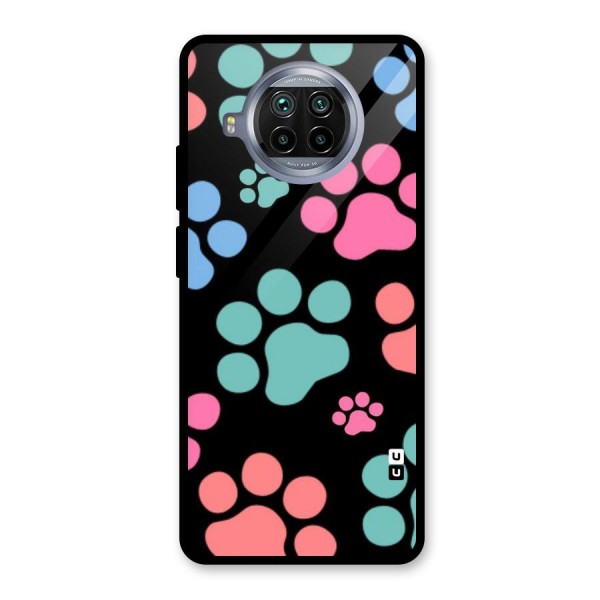 Puppy Paws Glass Back Case for Mi 10i