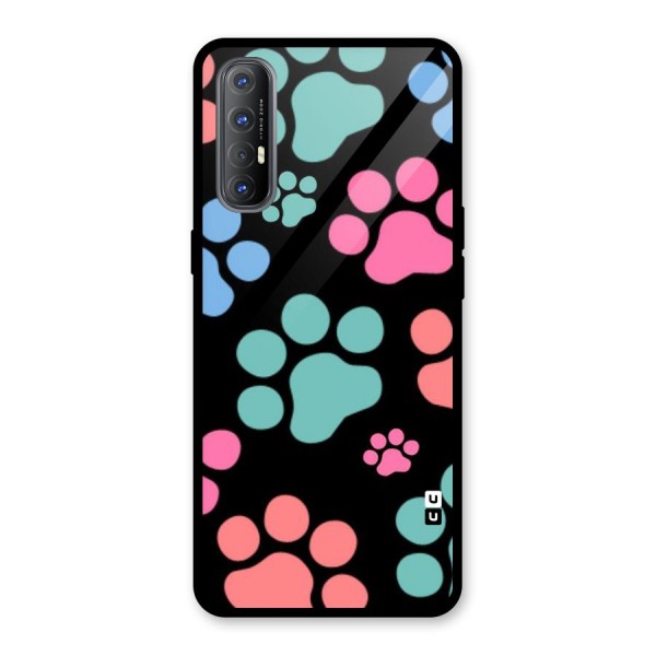 Puppy Paws Glass Back Case for Oppo Reno3 Pro