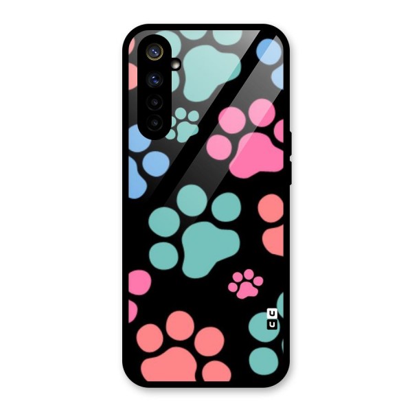 Puppy Paws Glass Back Case for Realme 6