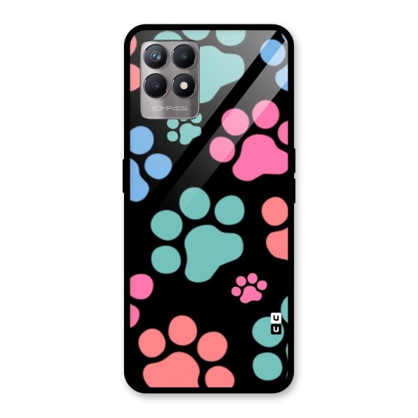 Puppy Paws Glass Back Case for Realme 8i