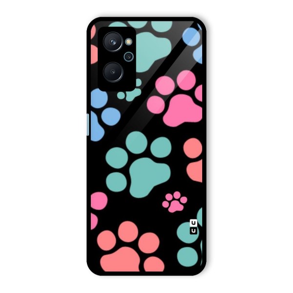 Puppy Paws Glass Back Case for Realme 9i