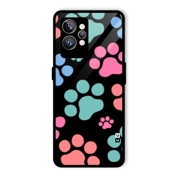 Puppy Paws Glass Back Case for Realme GT2 Pro