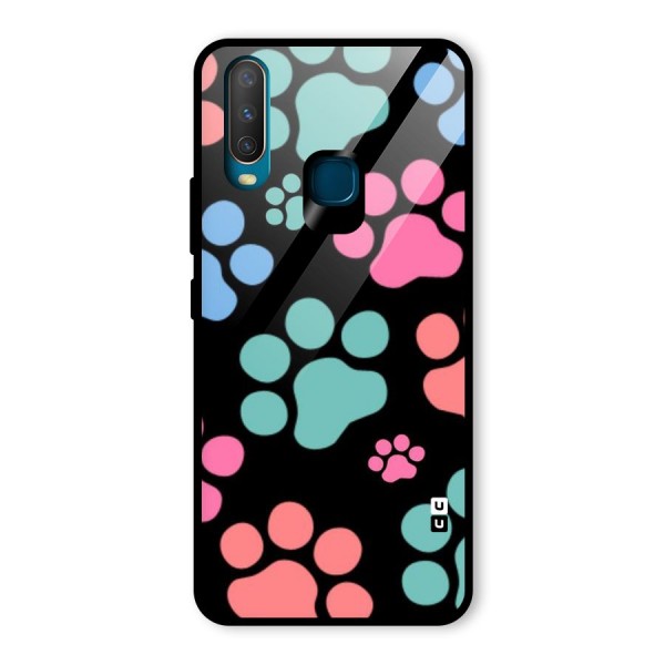 Puppy Paws Glass Back Case for Vivo Y12