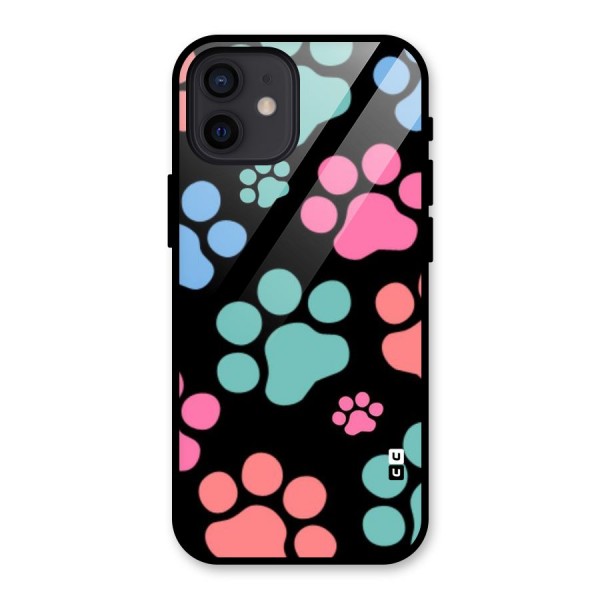 Puppy Paws Glass Back Case for iPhone 12