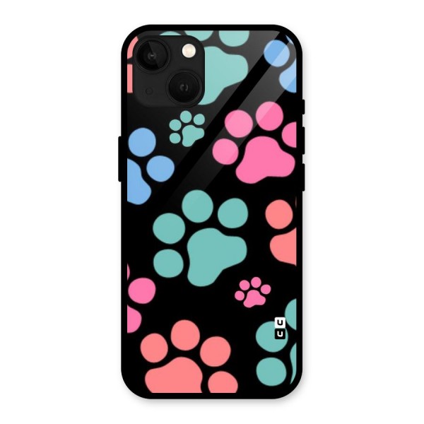 Puppy Paws Glass Back Case for iPhone 13