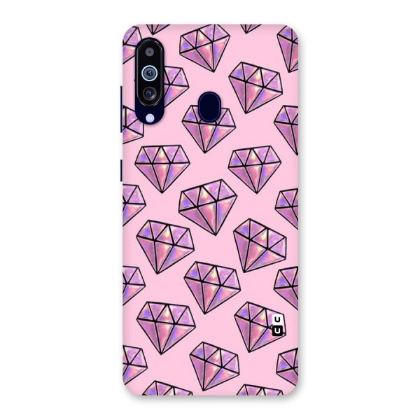 Purple Diamond Designs Back Case for Galaxy A60