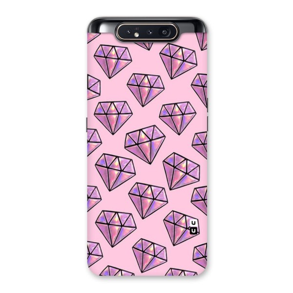 Purple Diamond Designs Back Case for Galaxy A80