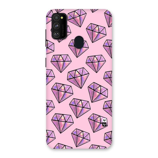 Purple Diamond Designs Back Case for Galaxy M21