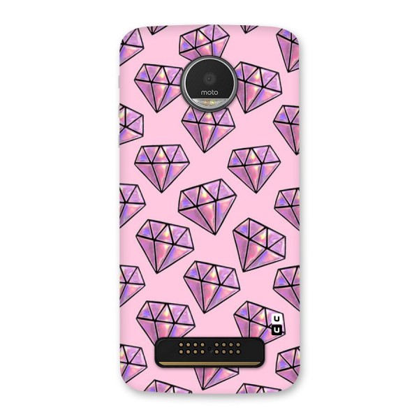 Purple Diamond Designs Back Case for Moto Z Play