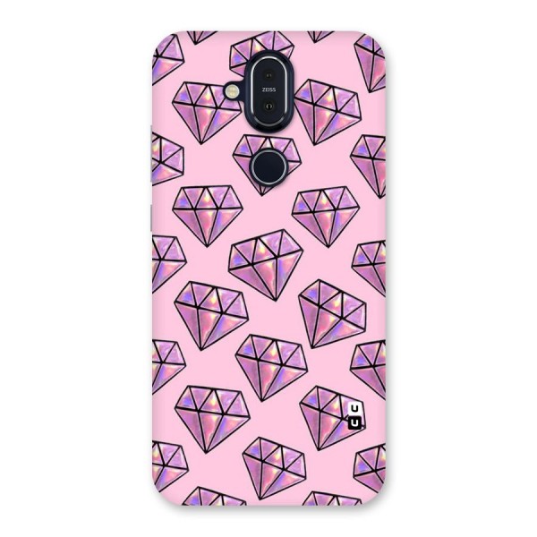 Purple Diamond Designs Back Case for Nokia 8.1