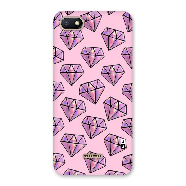 Purple Diamond Designs Back Case for Redmi 6A