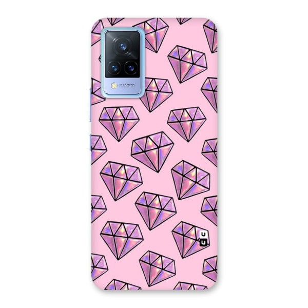 Purple Diamond Designs Back Case for Vivo V21 5G