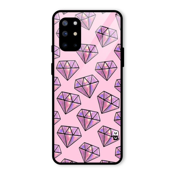 Purple Diamond Designs Glass Back Case for OnePlus 8T