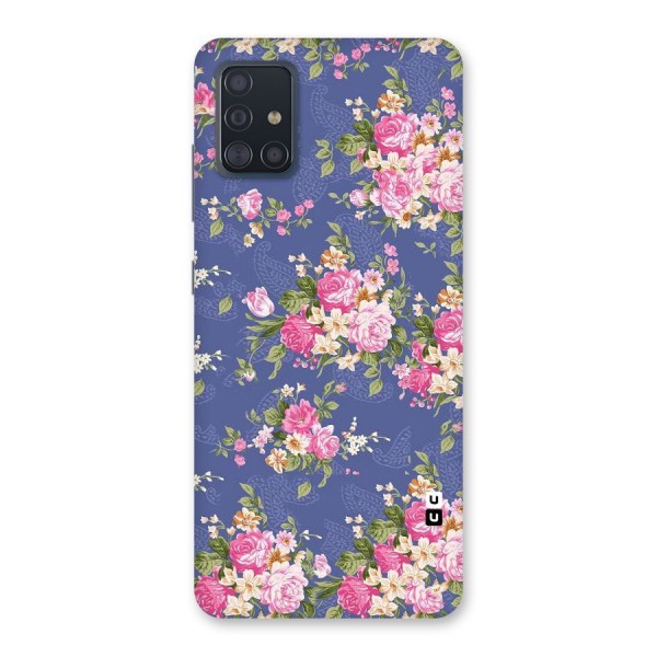 Purple Pink Floral Back Case for Galaxy A51