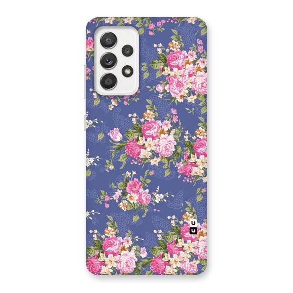 Purple Pink Floral Back Case for Galaxy A52