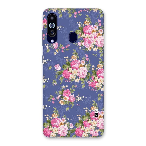 Purple Pink Floral Back Case for Galaxy A60