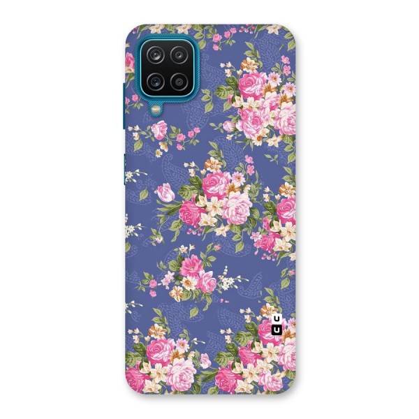 Purple Pink Floral Back Case for Galaxy F12