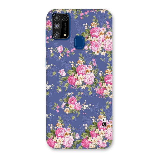 Purple Pink Floral Back Case for Galaxy F41