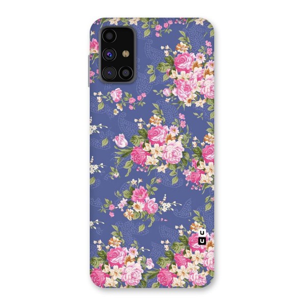 Purple Pink Floral Back Case for Galaxy M31s