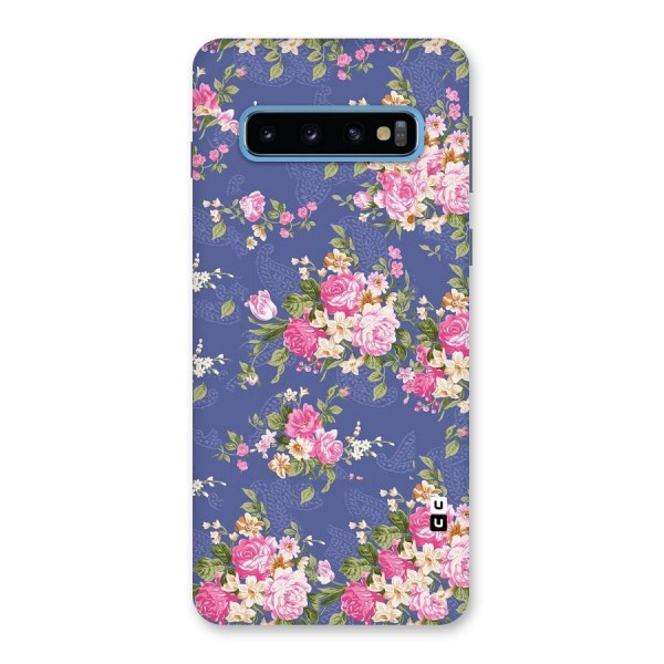 Purple Pink Floral Back Case for Galaxy S10