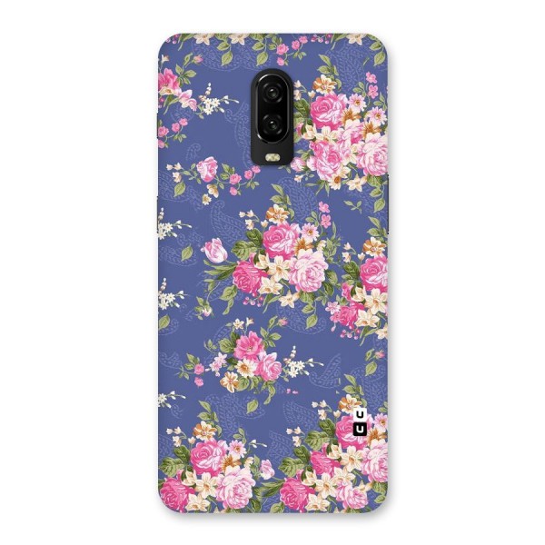 Purple Pink Floral Back Case for OnePlus 6T