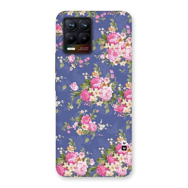 Purple Pink Floral Back Case for Realme 8