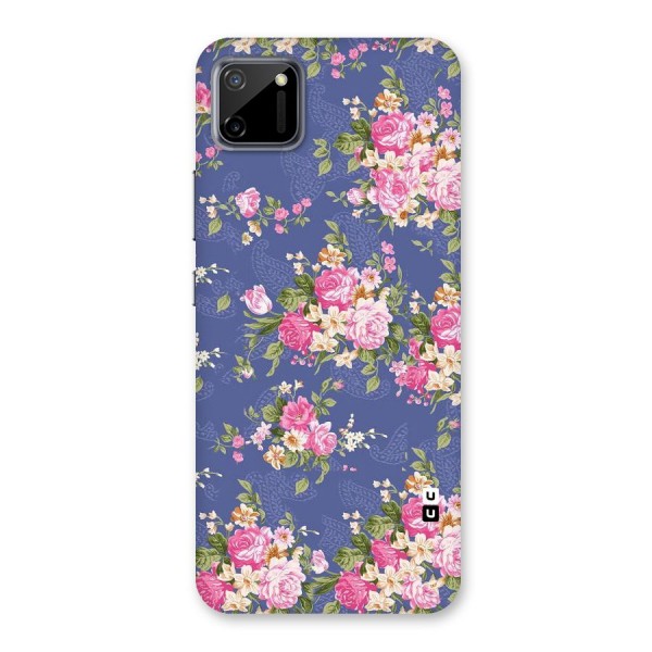 Purple Pink Floral Back Case for Realme C11