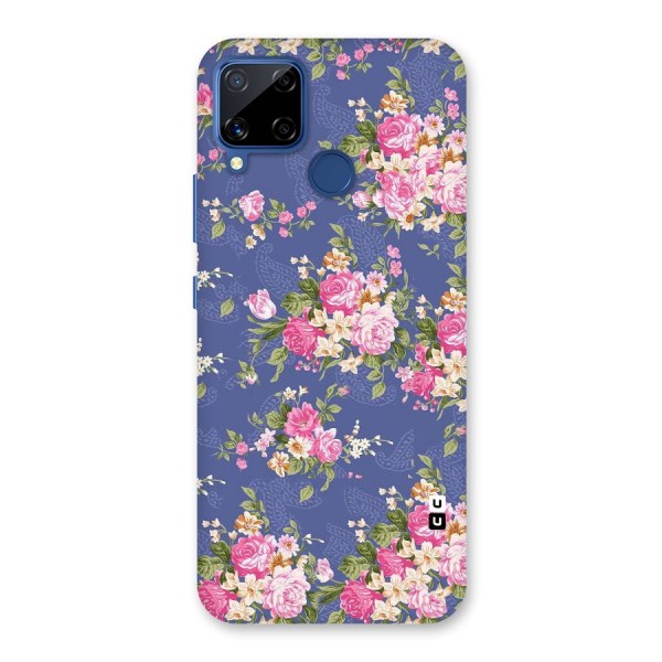 Purple Pink Floral Back Case for Realme C12