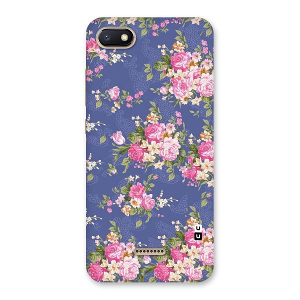 Purple Pink Floral Back Case for Redmi 6A