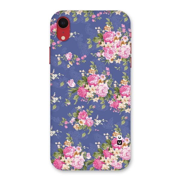 Purple Pink Floral Back Case for iPhone XR