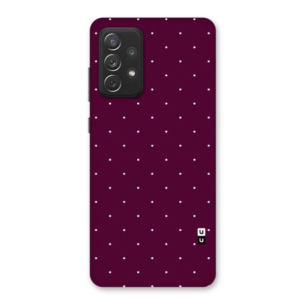 Purple Polka Back Case for Galaxy A72