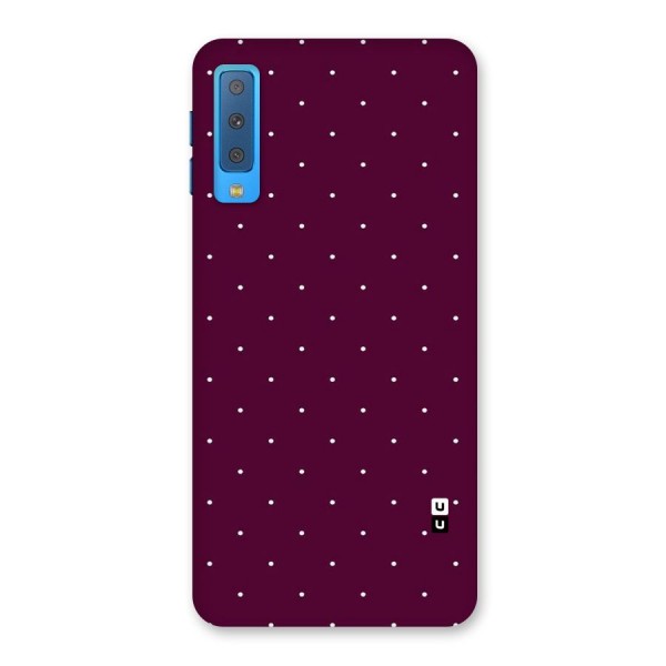 Purple Polka Back Case for Galaxy A7 (2018)
