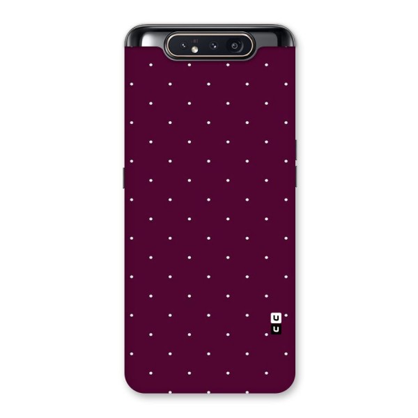 Purple Polka Back Case for Galaxy A80