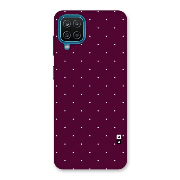 Purple Polka Back Case for Galaxy F12