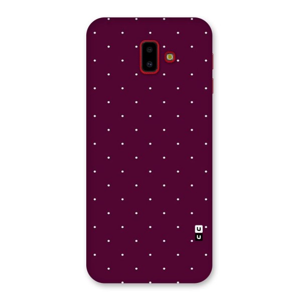 Purple Polka Back Case for Galaxy J6 Plus