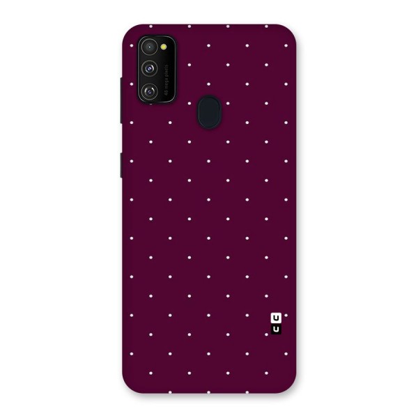 Purple Polka Back Case for Galaxy M30s