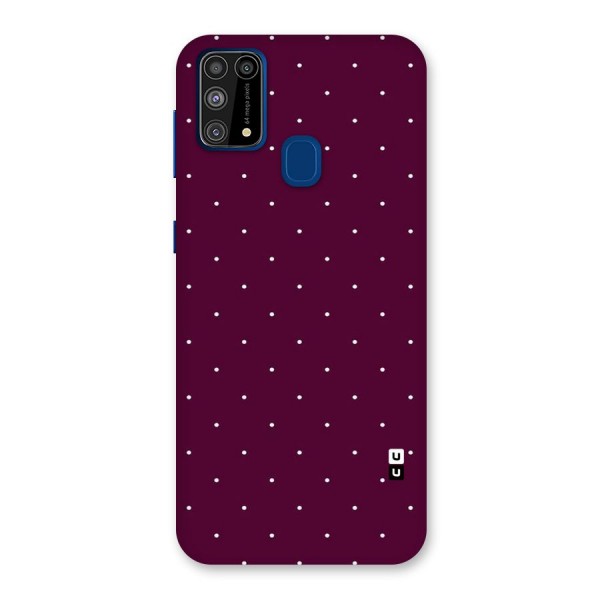 Purple Polka Back Case for Galaxy M31