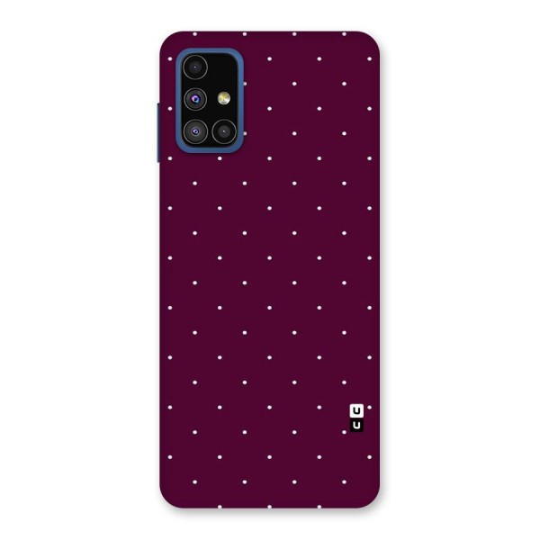 Purple Polka Back Case for Galaxy M51