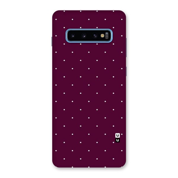 Purple Polka Back Case for Galaxy S10 Plus