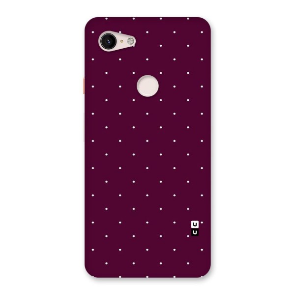 Purple Polka Back Case for Google Pixel 3 XL